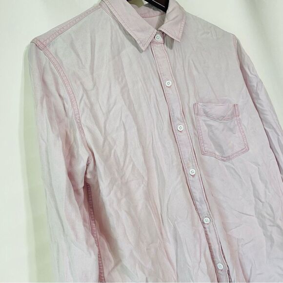 Rails Womens Ingrid Raw Hem Dusty Rose Shirt Size M - Picture 3 of 9